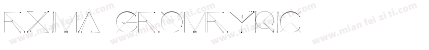 Exima Geometric字体转换